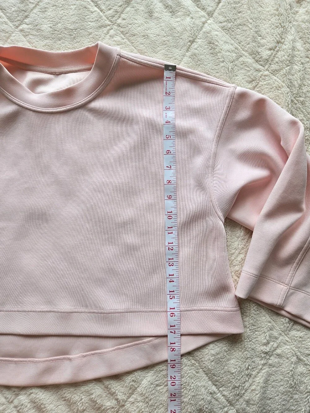 Lululemon Loungeways Mock Neck Pull Over Pink Color Size 8 Women's